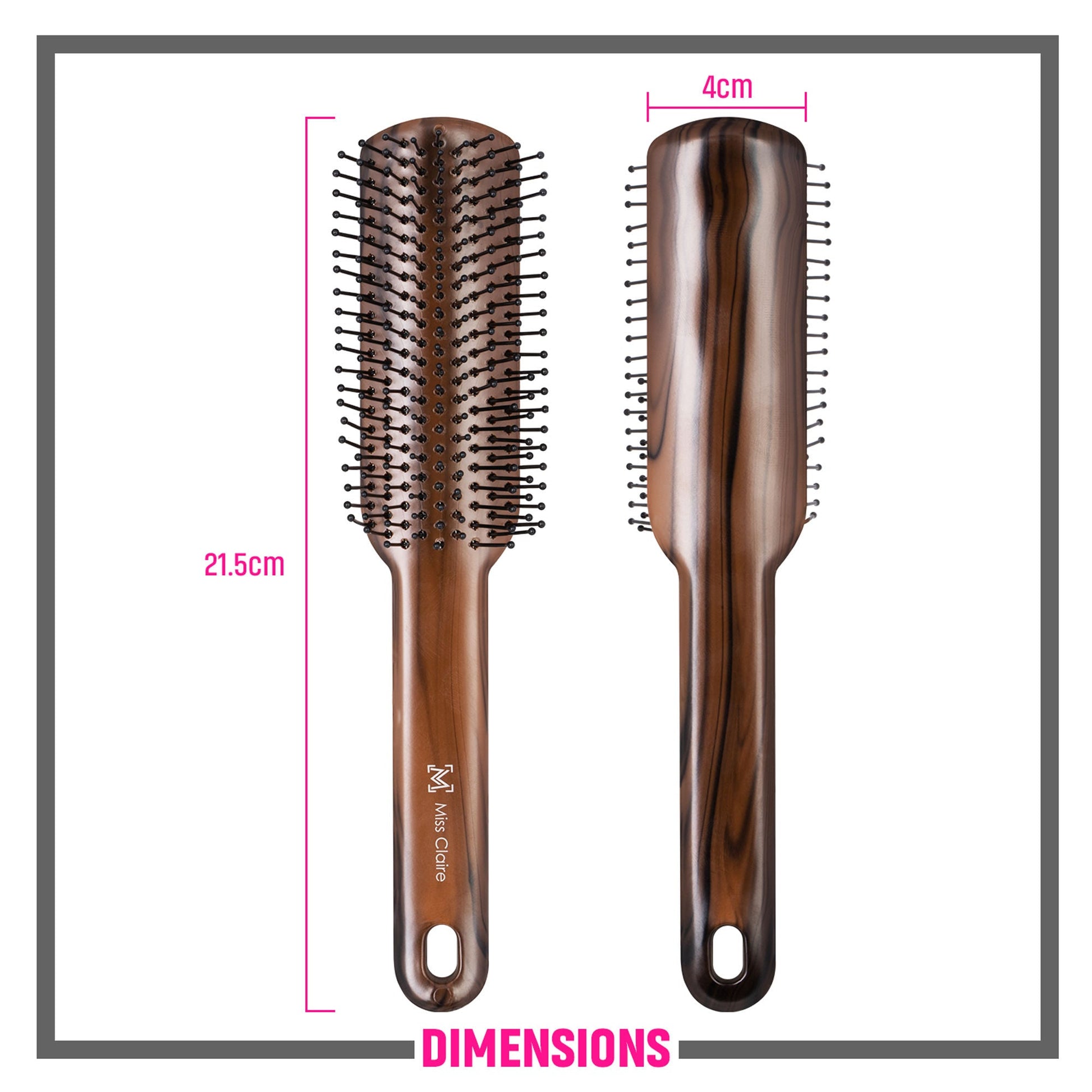 Miss Claire V1880F Flat Hair Brush