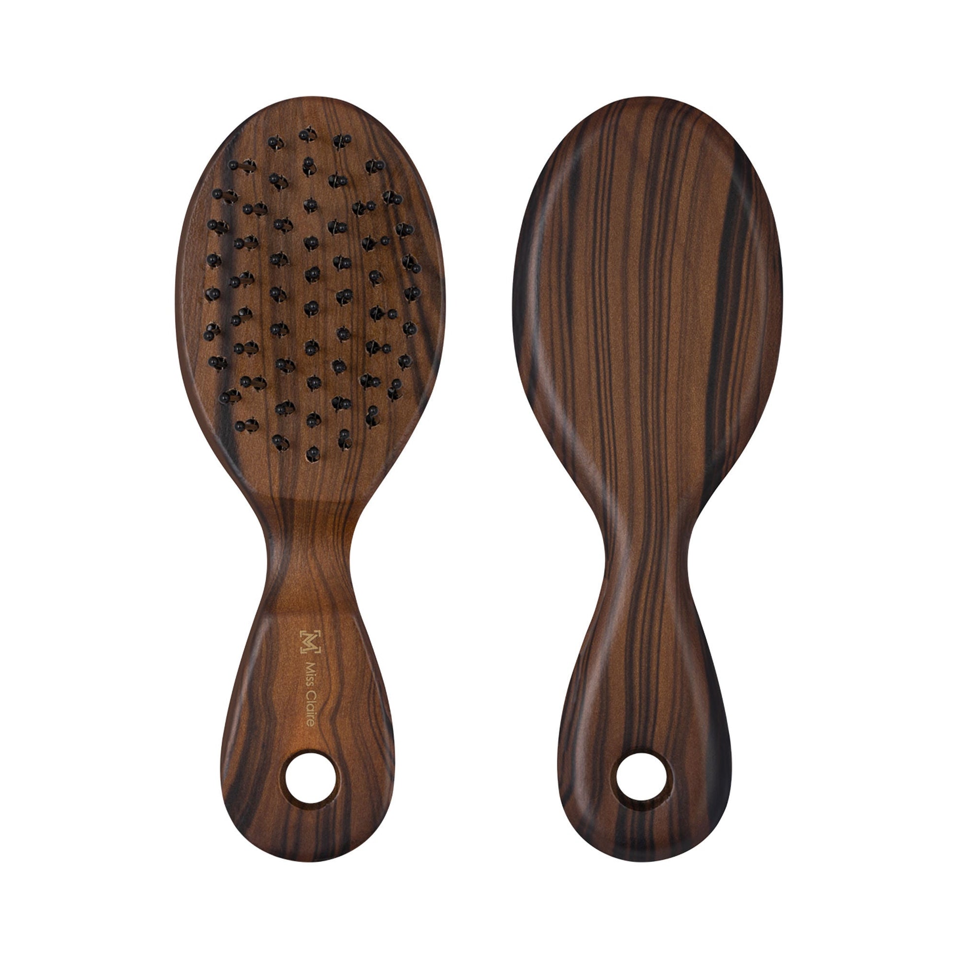 Miss Claire V18120F Flat Hair Brush - Small - Ebony