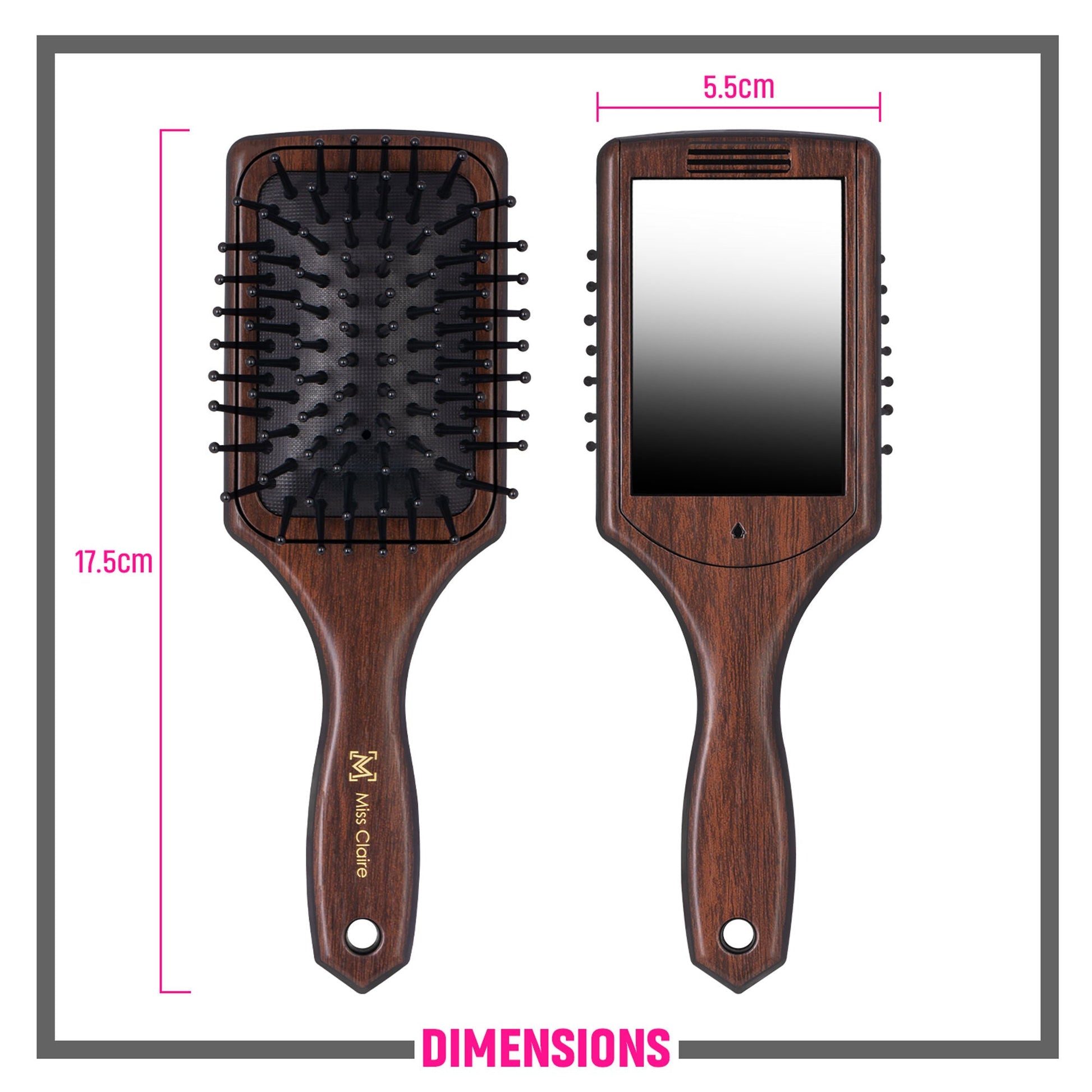 Miss Claire P69013L Paddle Hair Brush