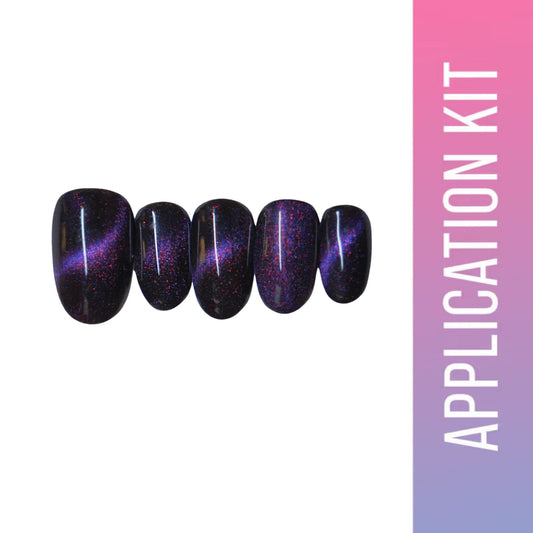 SOEZI Viva La Violet Reusable Press On Nails - Application Kit