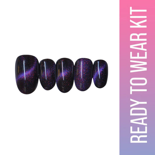 SOEZI Viva La Violet Reusable Press On Nail - Ready To Wear Kit