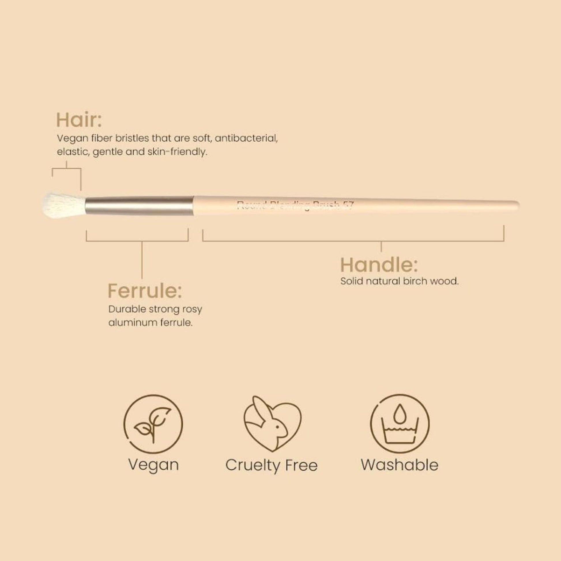 Milagro Beauty Round Blending Brush 57