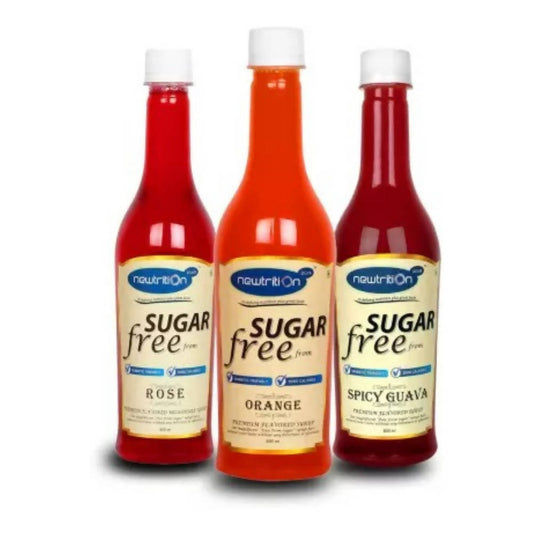 Newtrition Plus Sugar Free Rose + Orange + Spicy Guava Syrup 