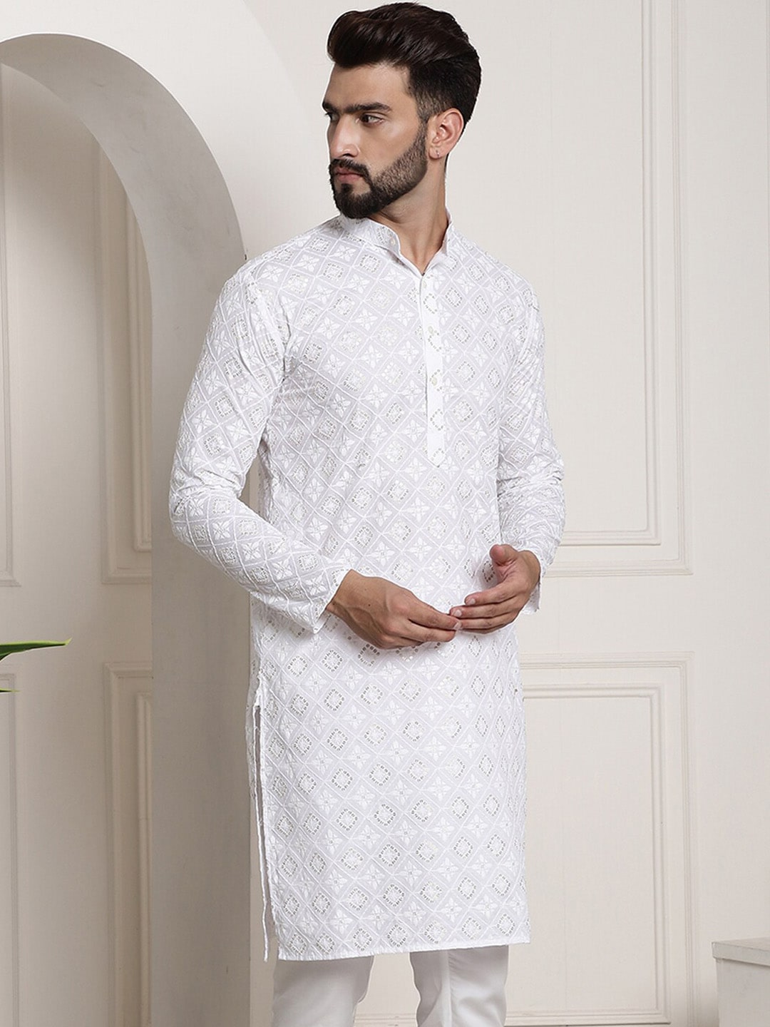 Sojanya Printed Chikankari Kurta 