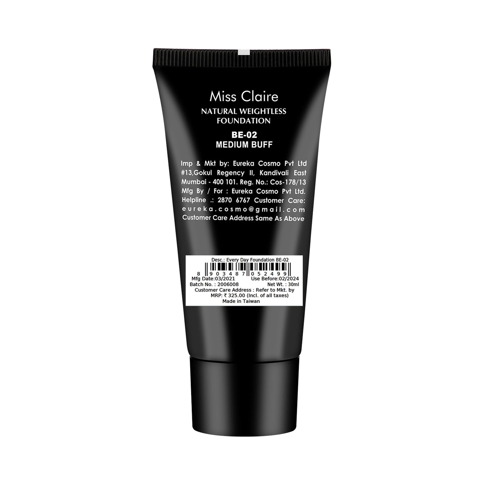 Miss Claire Everyday Foundation - Be-02 Medium Buff