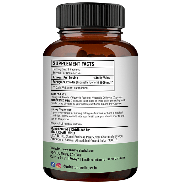 Minature Fenugreek Capsules 