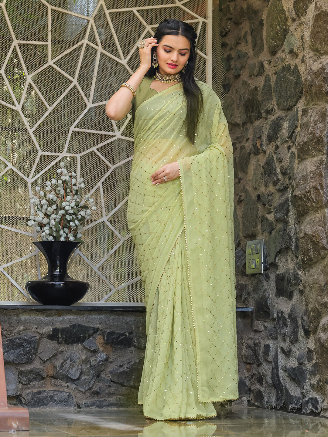 Tikhi Imli Embellished Sequinned Grab2Buy 