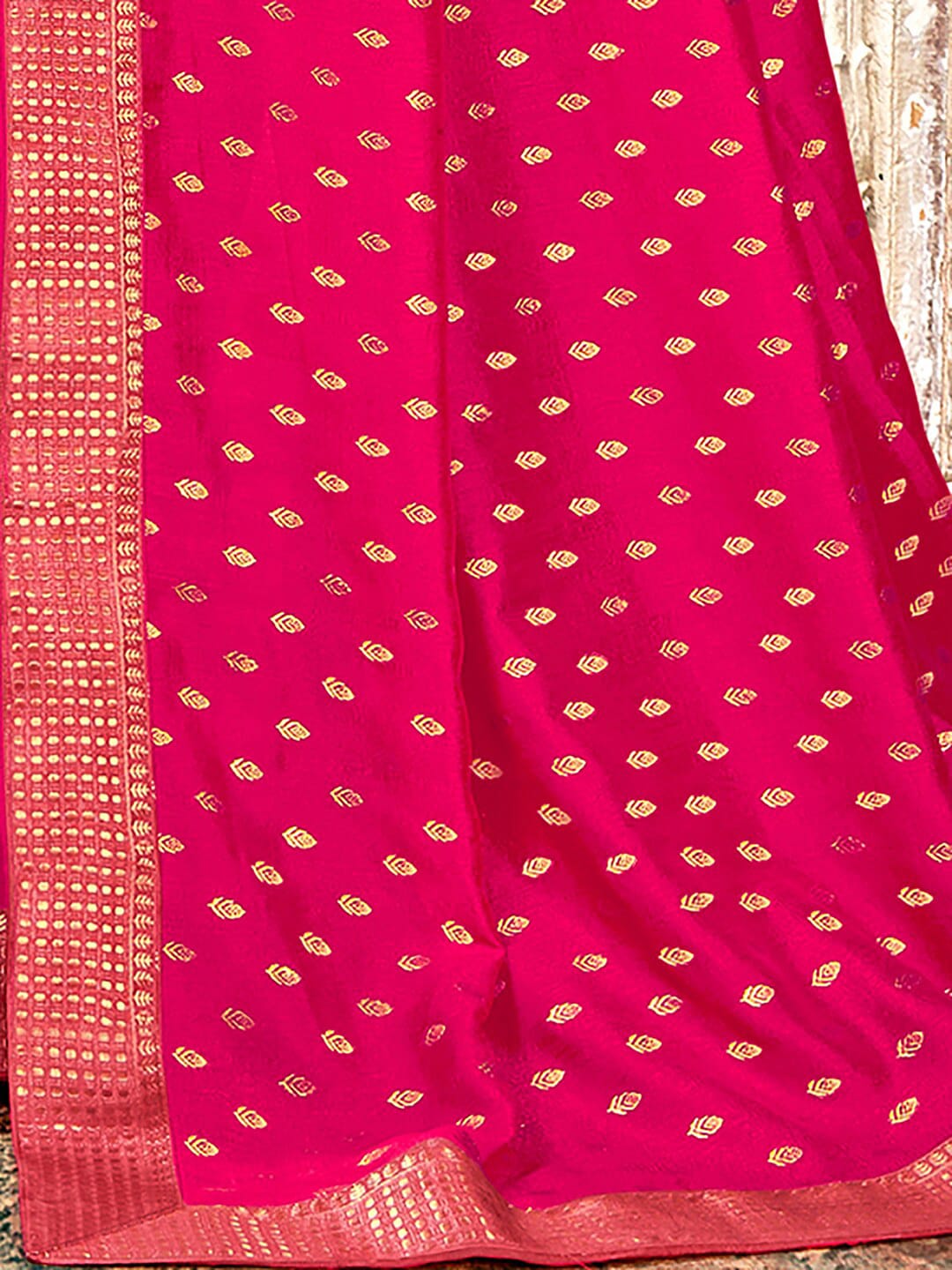 Saree Mall Ethnic Motifs Woven Design Zari Sarees