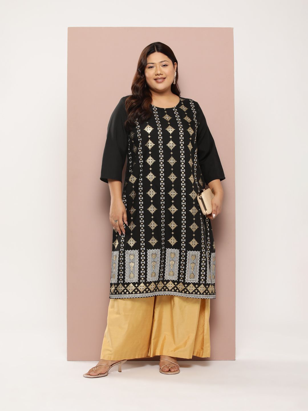 Sztori Plus Size Ethnic Motifs Print Kurta | Grab2Buy