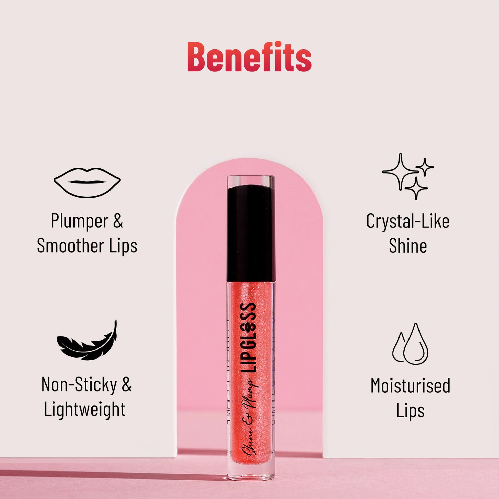 Swiss Beauty Shine & Plump Lipgloss - 1 Nude