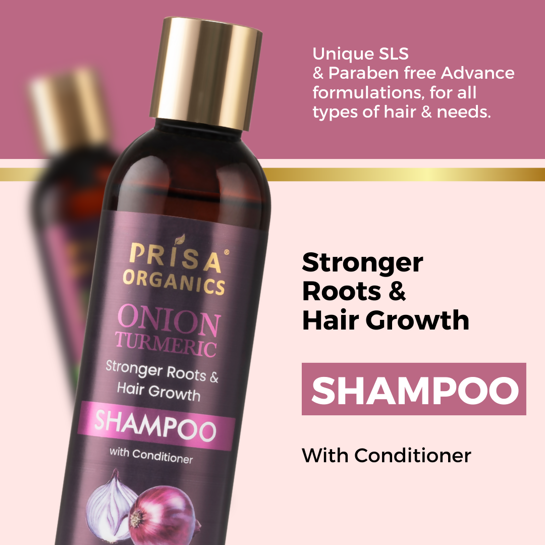 Prisa Organics Onion & Turmeric Shampoo - Grab2buy
