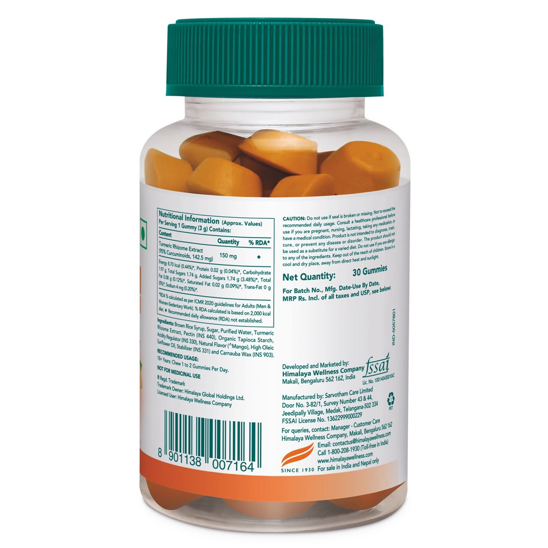 Himalaya Herbals Healthy Turmeric Gummies 