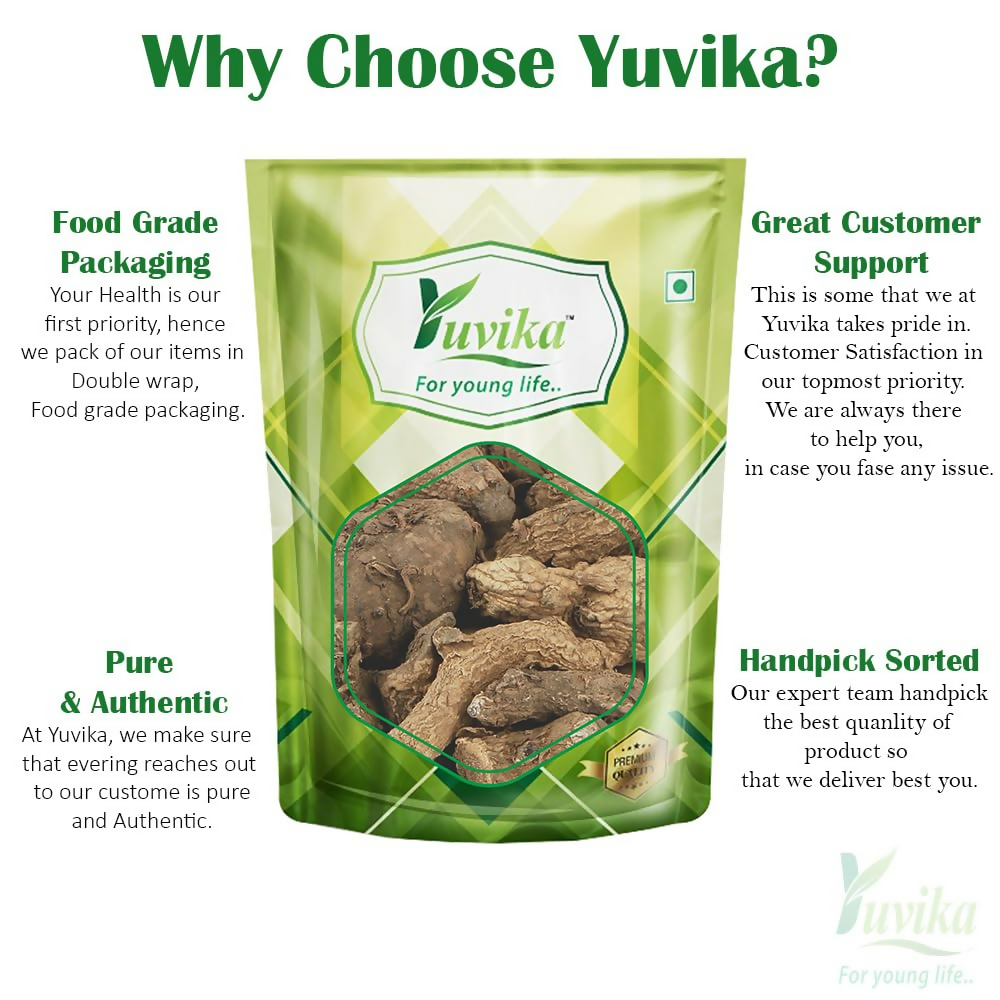 Yuvika Kali Haldi - Nar Kachur - Narkchaur - Curcuma Zerumbet - Zedoary Root - Black Turmeric 