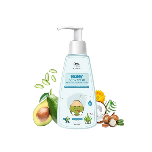 The Natural Wash Baby Body Wash For Moisturized Skin With Coconut, Aloe Vera & Avocado  Grab2Buy The Natural Wash Grab2Buy