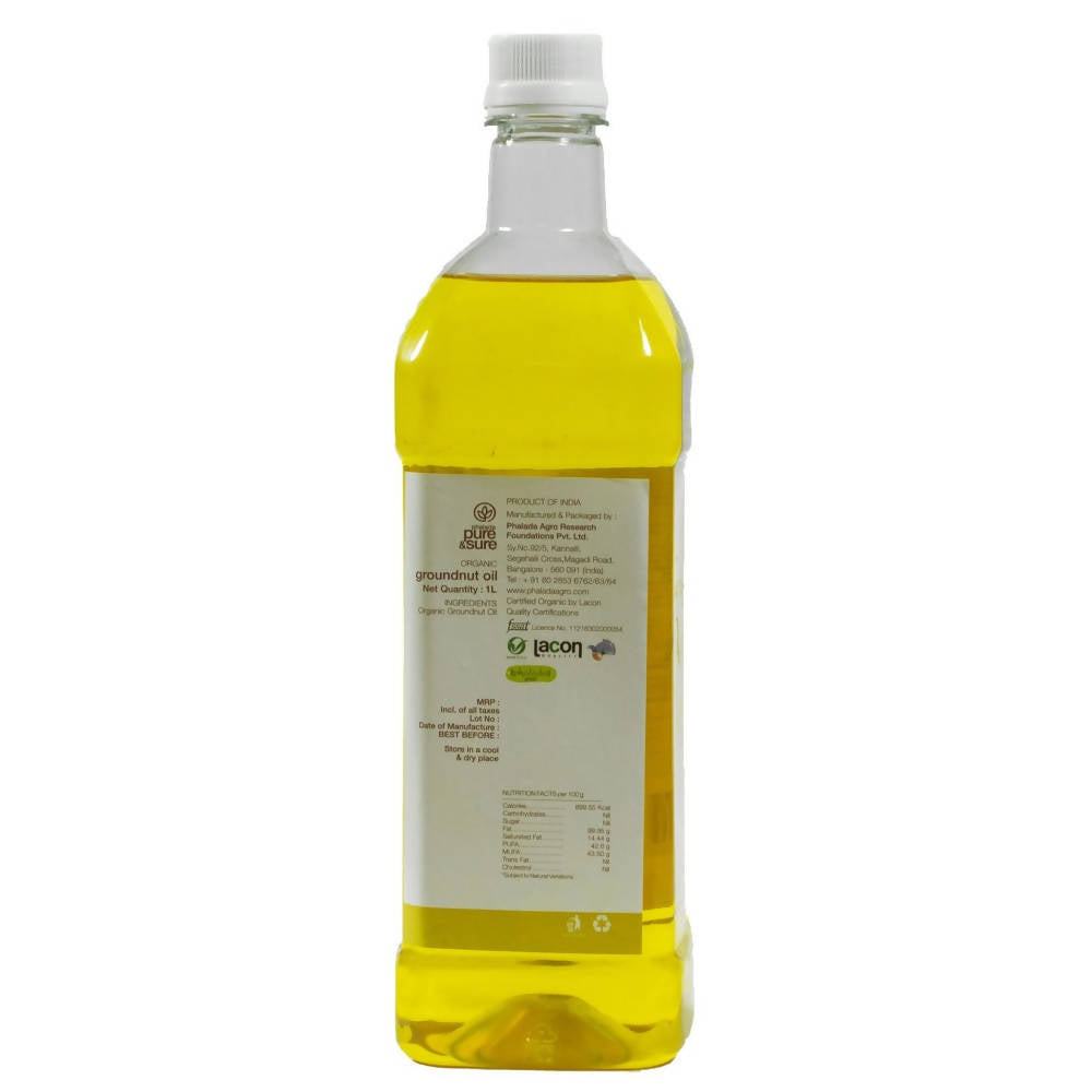Pure & Sure Organic Cold Pressed Ground Nut Oil - Grab2buy