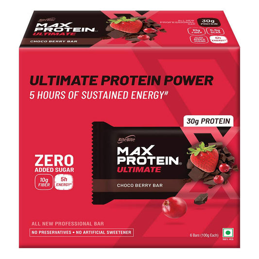 RiteBite Max Protein Ultimate Choco Berry Bar - Grab2buy
