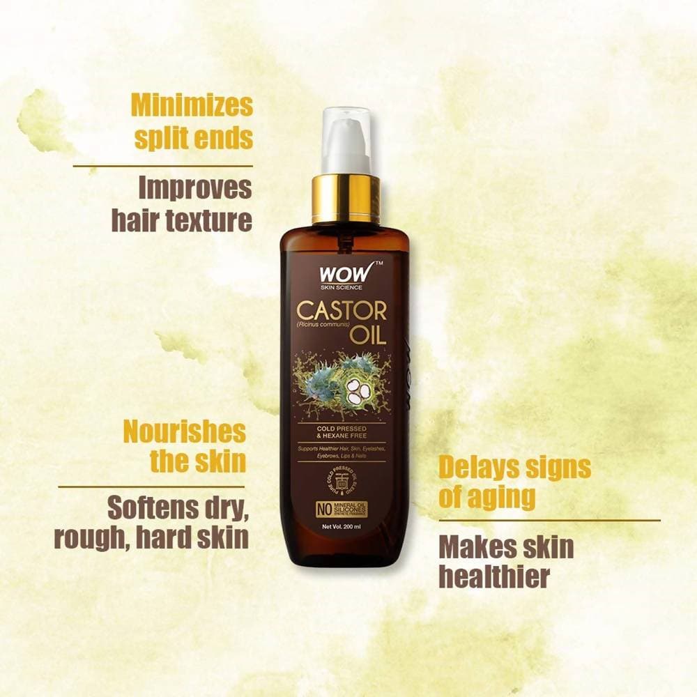 Wow Skin Science Castor Oil 200ml  Grab2Buy Wow Skin Science Grab2Buy