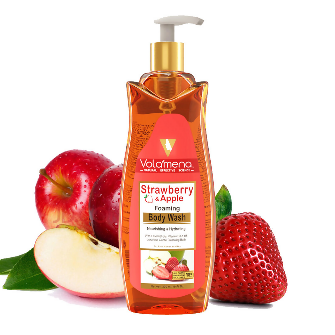 Volamena Strawberry & Apple Foaming Body Wash  Grab2Buy Volamena Grab2Buy