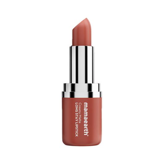Mamaearth Creamy Matte Long Stay Lipstick - Apricot Taupe - Limited Time Offer