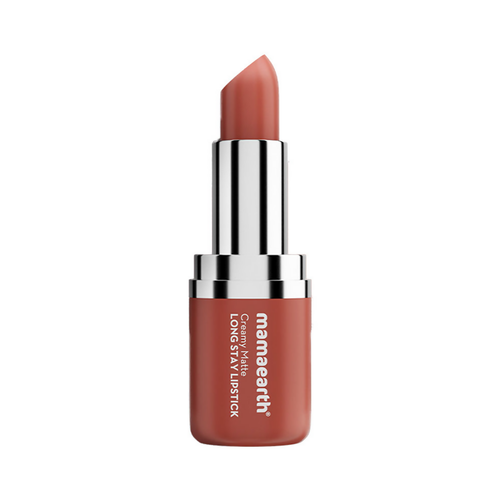 Mamaearth Creamy Matte Long Stay Lipstick - Apricot Taupe - Limited Time Offer - Swadesiicart
