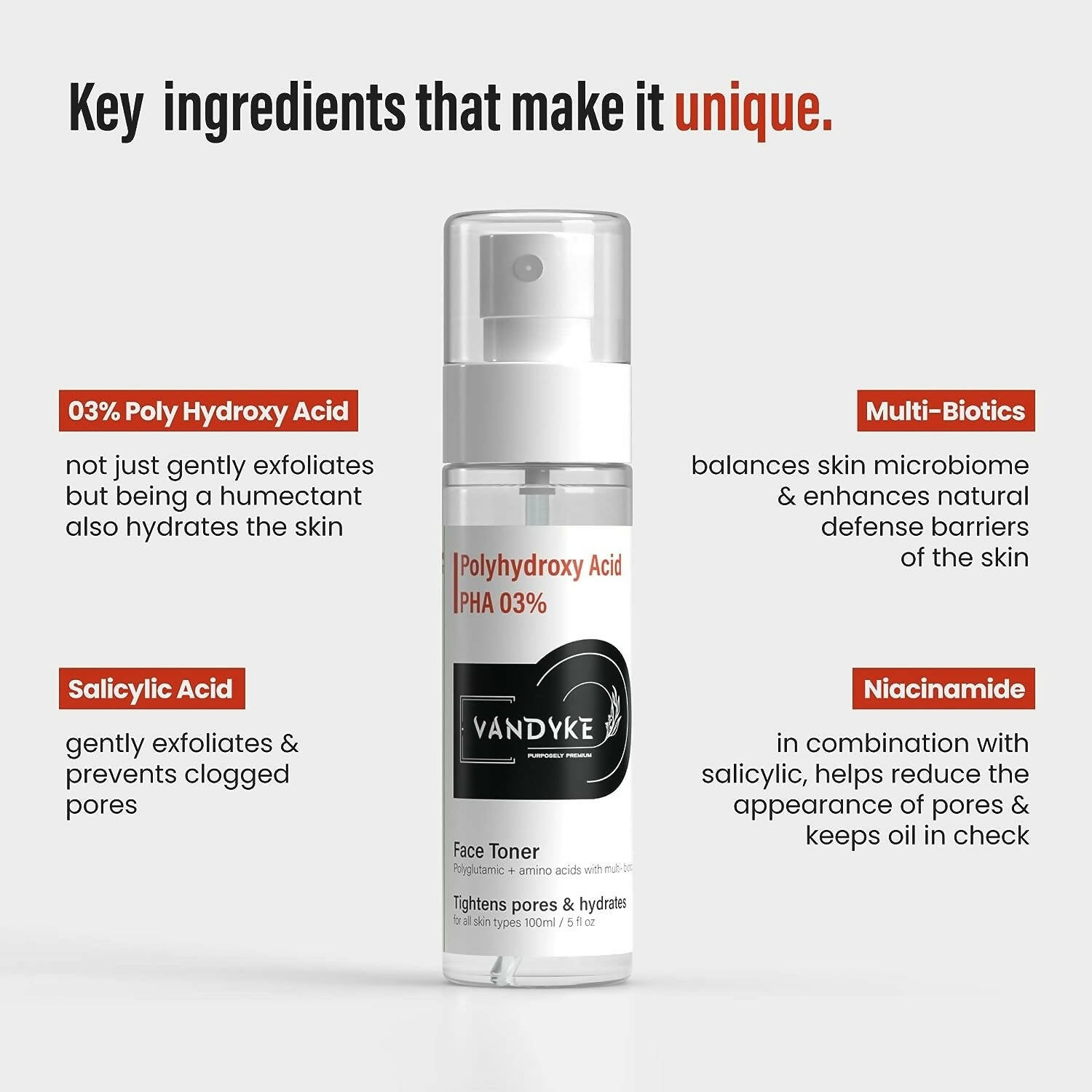 Vandyke 3% PHA Face Toner  Grab2Buy Vandyke Grab2Buy