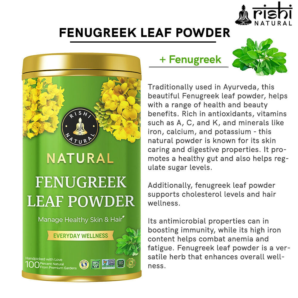 Rishi Natural Fenugreek Leaf Powder 