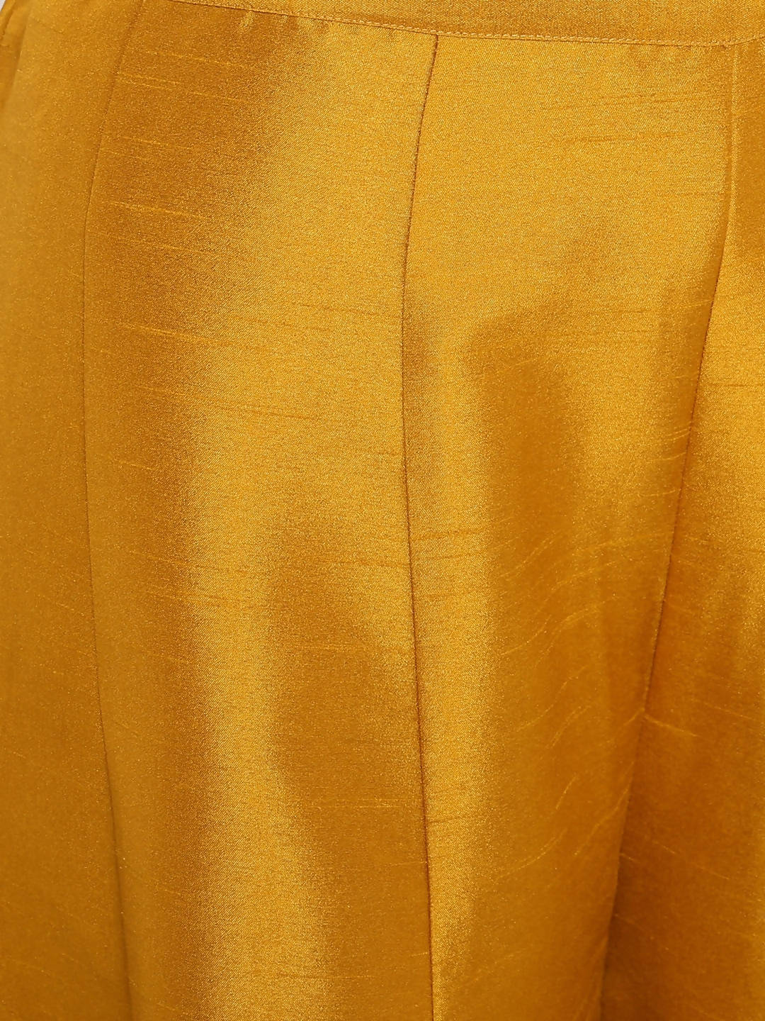 Janasya Women Mustard Yellow Printed Kurta with Palazzos & Dupatta
