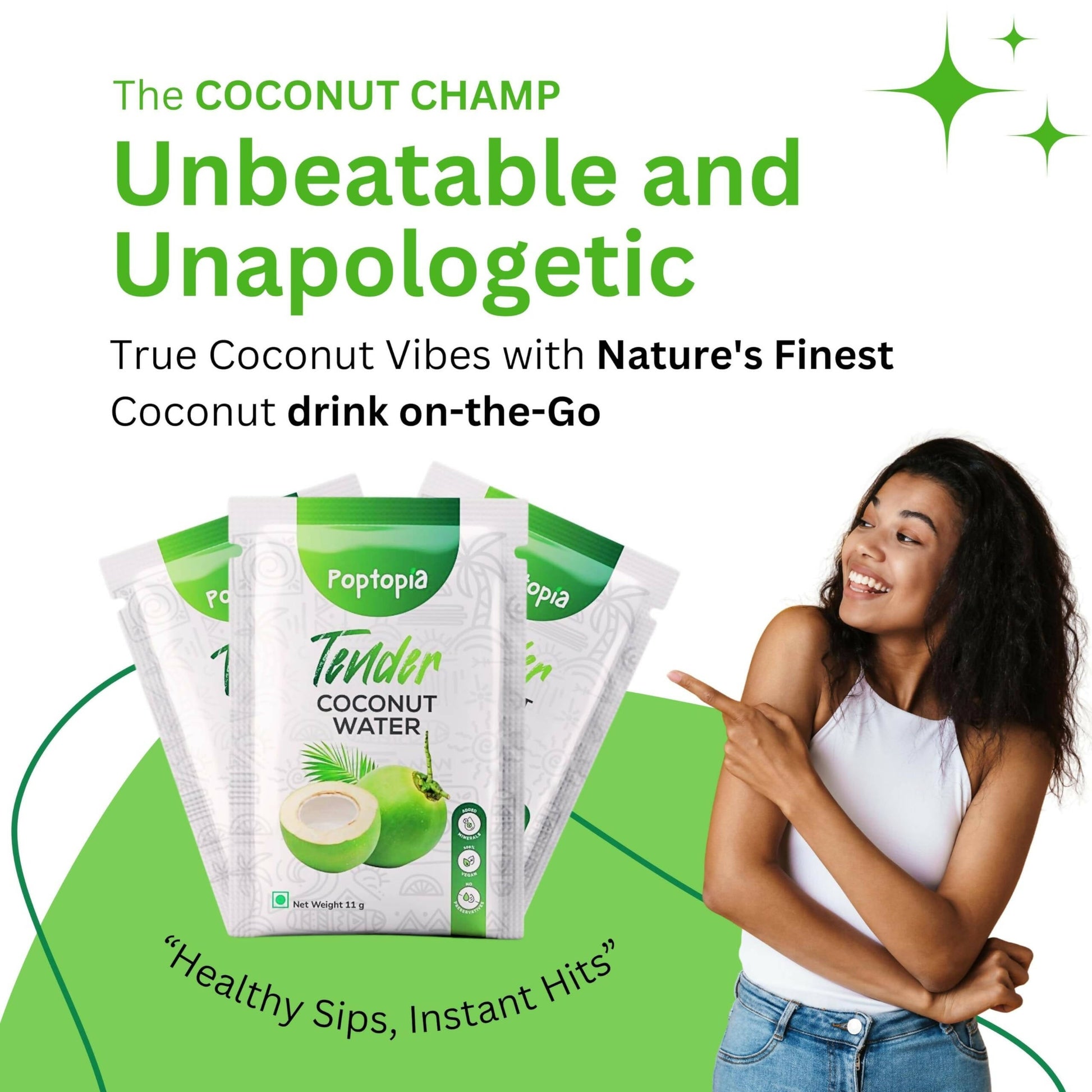 Poptopia Tender Coconut Water Powder 