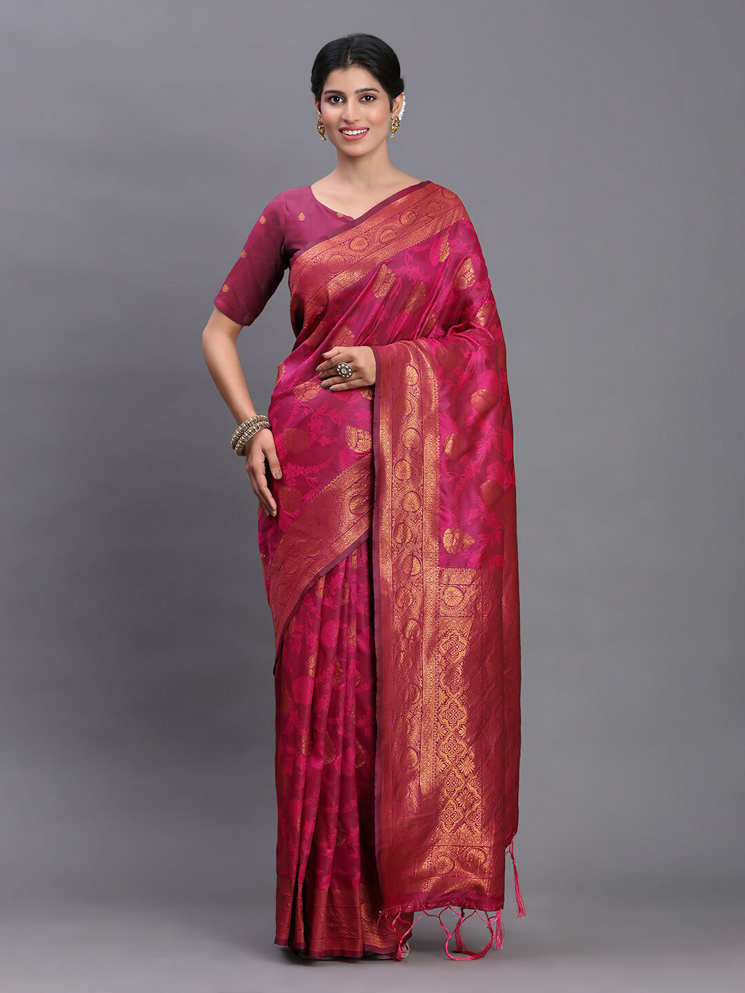 Shree Shyam Fashion Silk Pink Saree