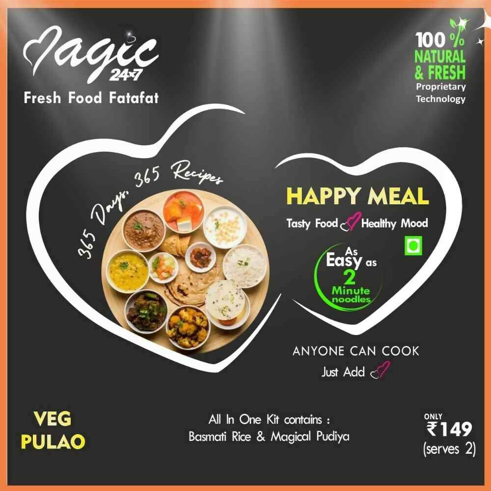 Sanskriti Magic Masala Veg Pulao Fresh Ready to cook All-in-One Kit - Grab2buy