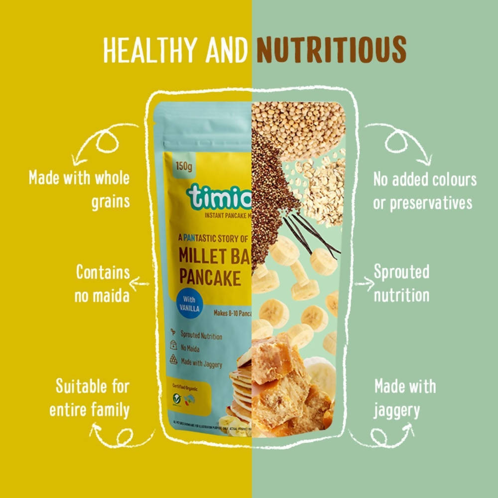 Timios Banana Millet Pancake with Vanilla  Grab2Buy Timios Grab2Buy