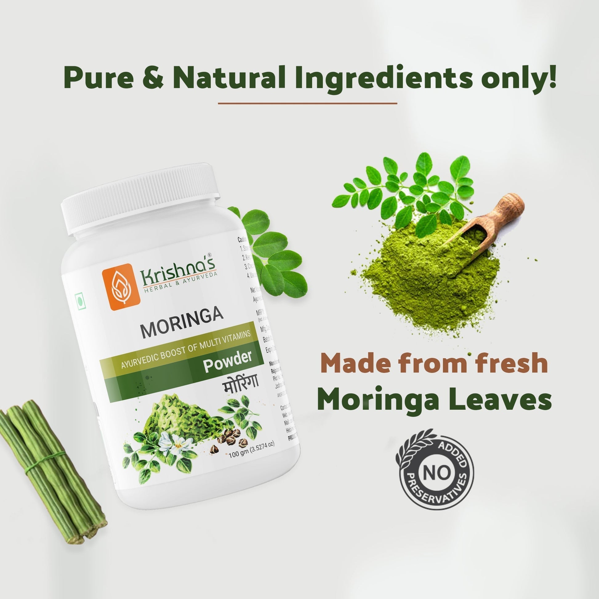 Krishna'S Herbal & Ayurveda Moringa Powder 