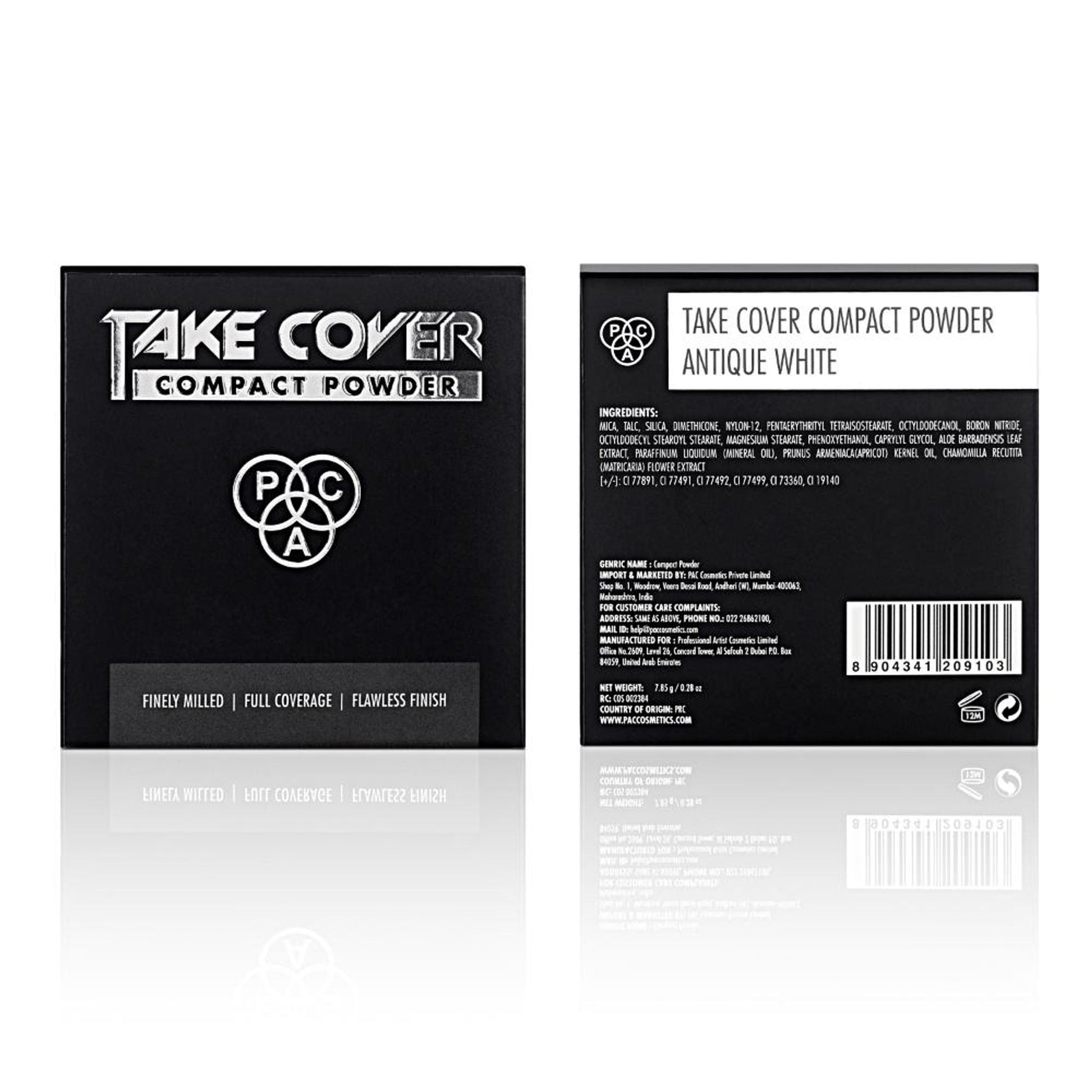PAC Studio Take Cover Compact Powder - 02 antique White