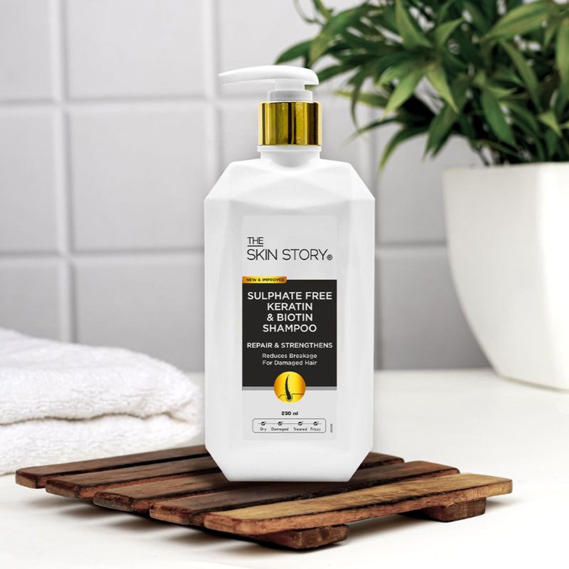 The Skin Story Sulphate Free Keratin Smooth Shampoo For Dry Damaged Hair  Grab2Buy The Skin Story Grab2Buy