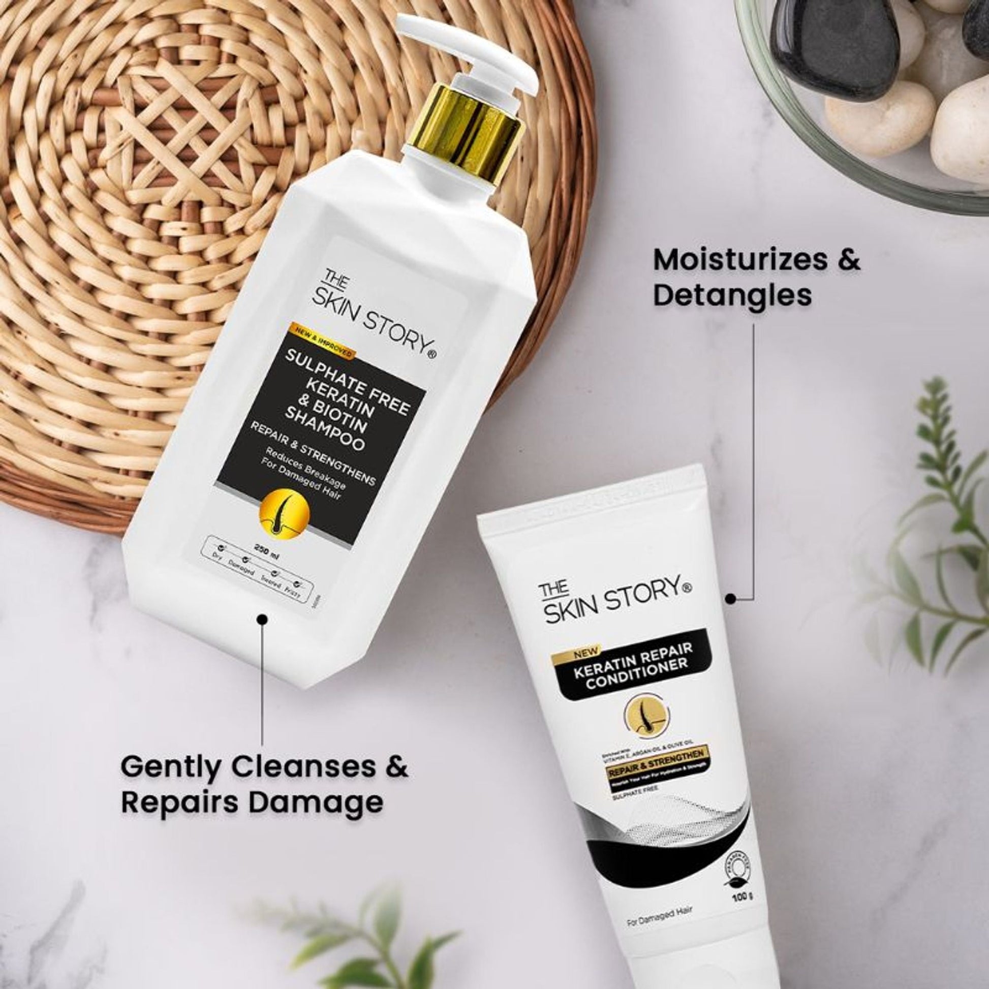 The Skin Story Sulphate Free Keratin Smooth Shampoo For Dry Damaged Hair  Grab2Buy The Skin Story Grab2Buy