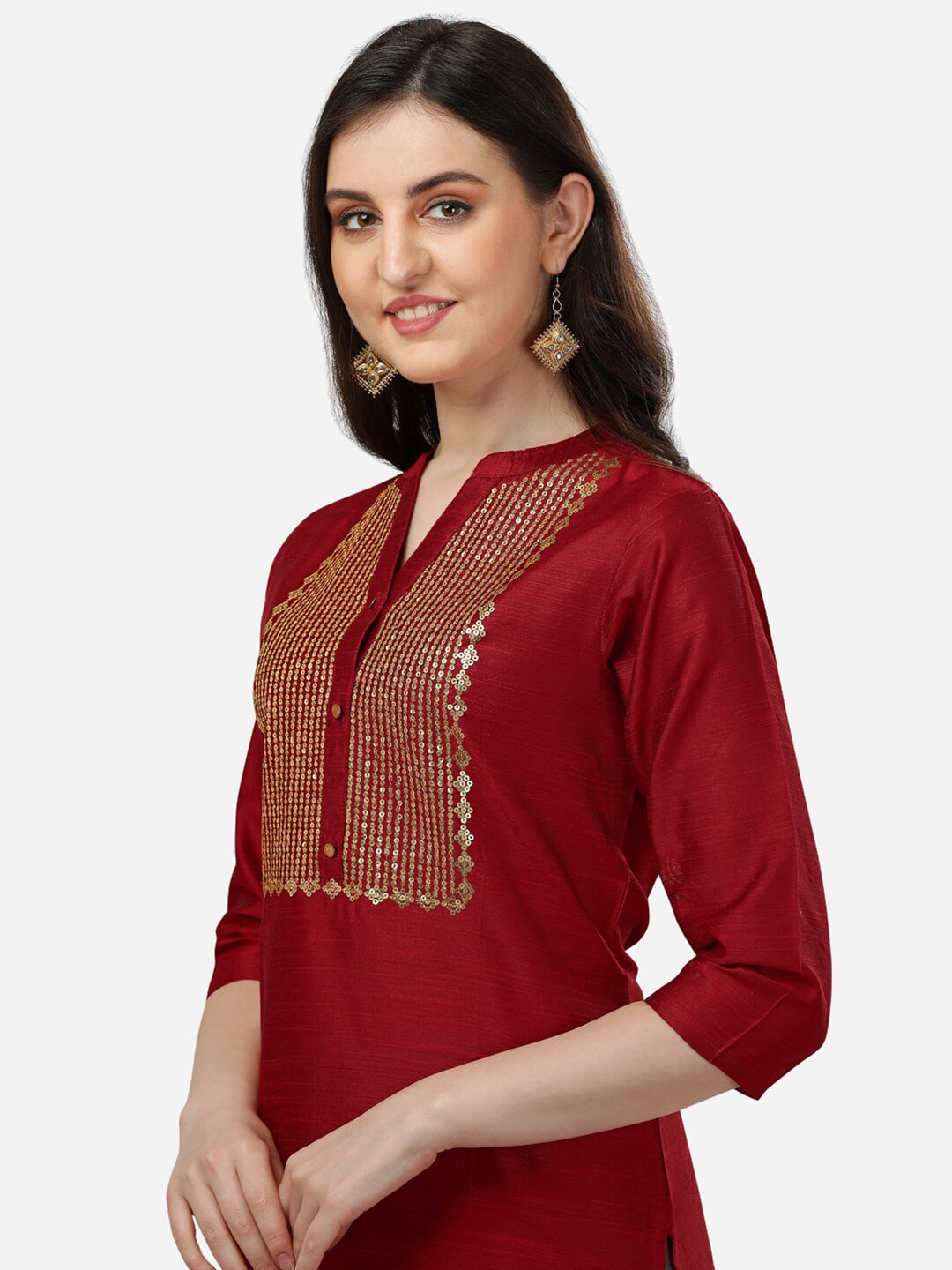HERE&NOW Ethnic Motifs Yoke Design Kurta