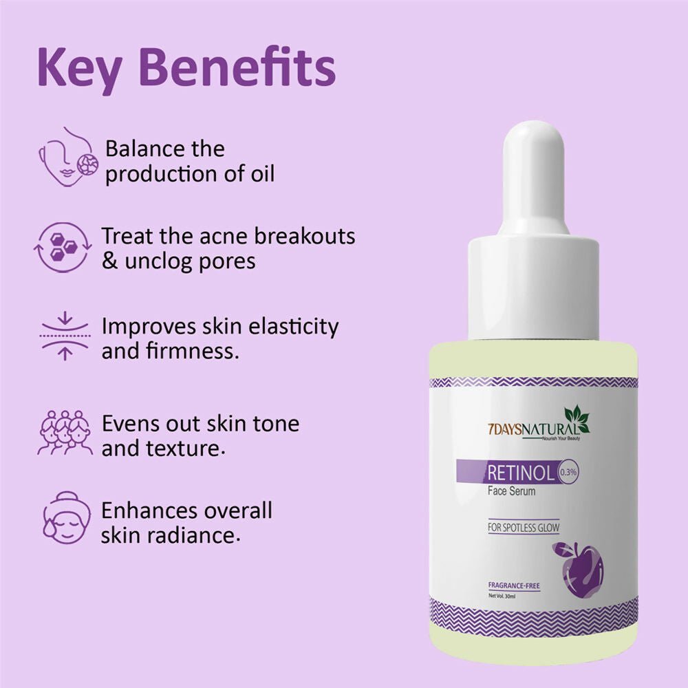 7 Days Organic Retinol Serum for Face 