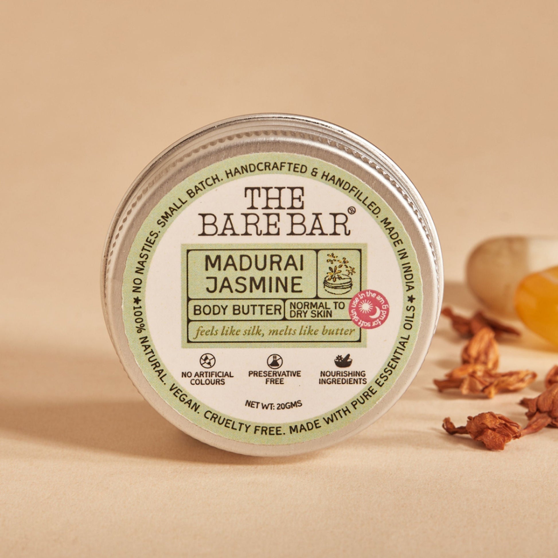 The Bare Bar Madurai Jasmine Body Butter - Floral Moisturizer For Smooth, Radiant Skin  Grab2Buy The Bare Bar Grab2Buy