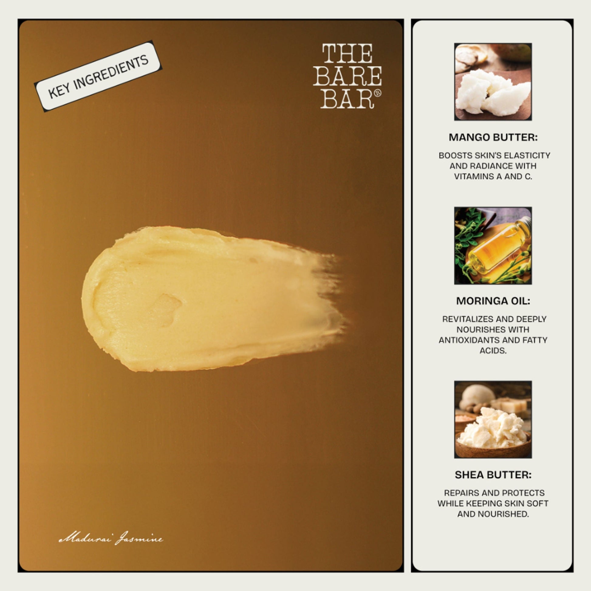 The Bare Bar Madurai Jasmine Body Butter - Floral Moisturizer For Smooth, Radiant Skin  Grab2Buy The Bare Bar Grab2Buy