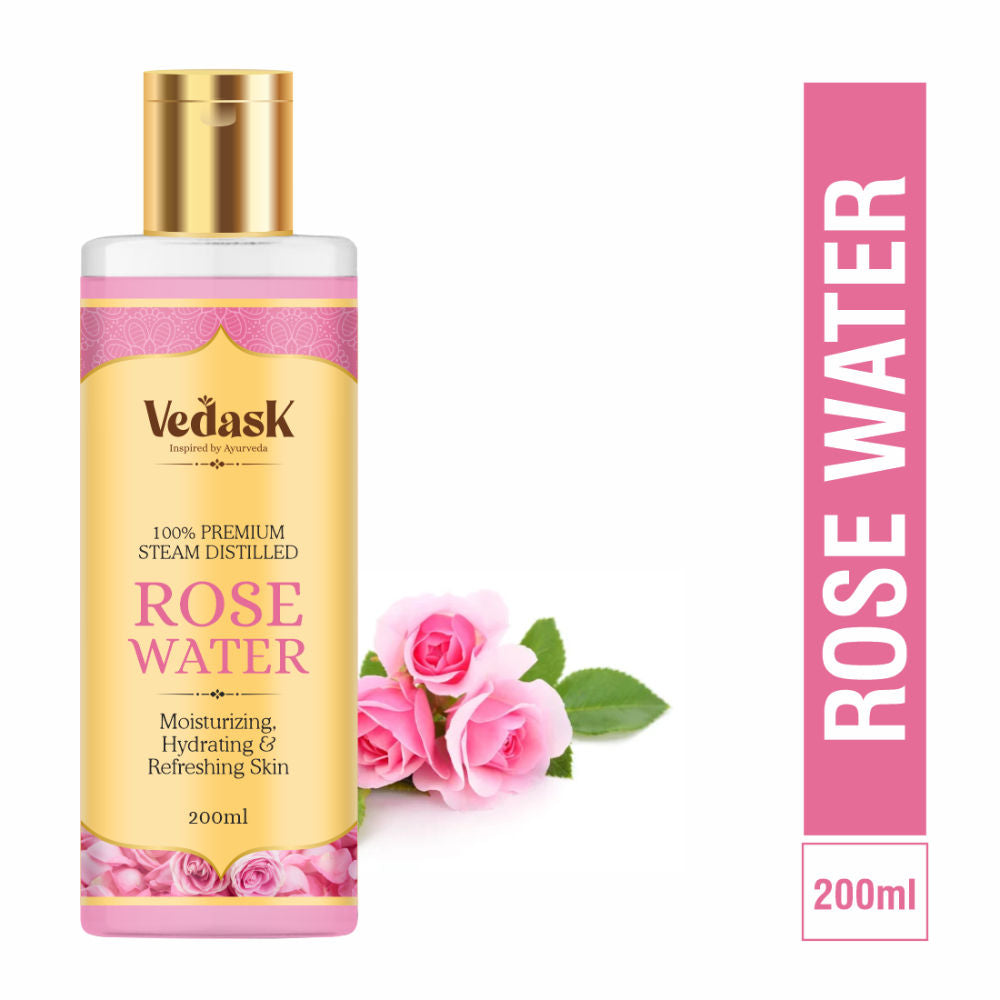 Vedask Organic 100% Natural Rose Water Toner  Grab2Buy Vedask Grab2Buy