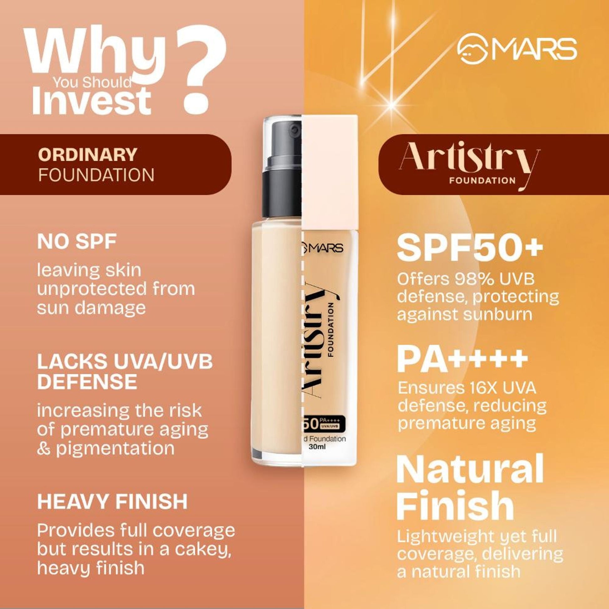MARS Cosmetics Artistry Liquid Foundation - 08-Nutmeg Crunch 