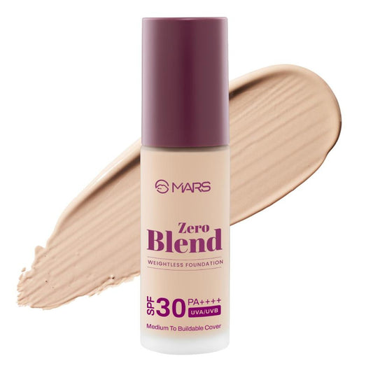 MARS Cosmetics SPF30 PA+++ Zero Blend Weightless Foundation - 04 Almond Butter 