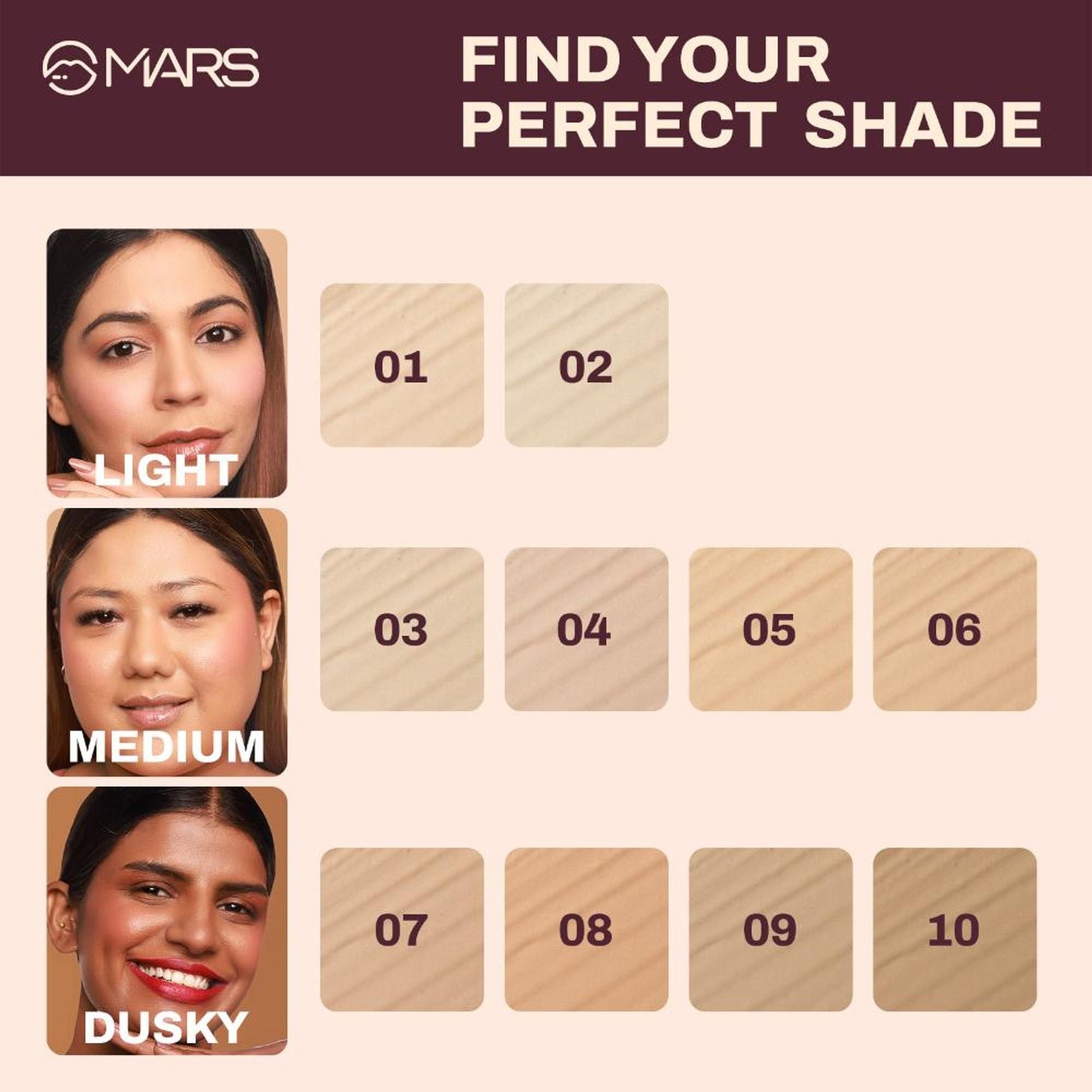 MARS Cosmetics SPF30 PA+++ Zero Blend Weightless Foundation - 04 Almond Butter 