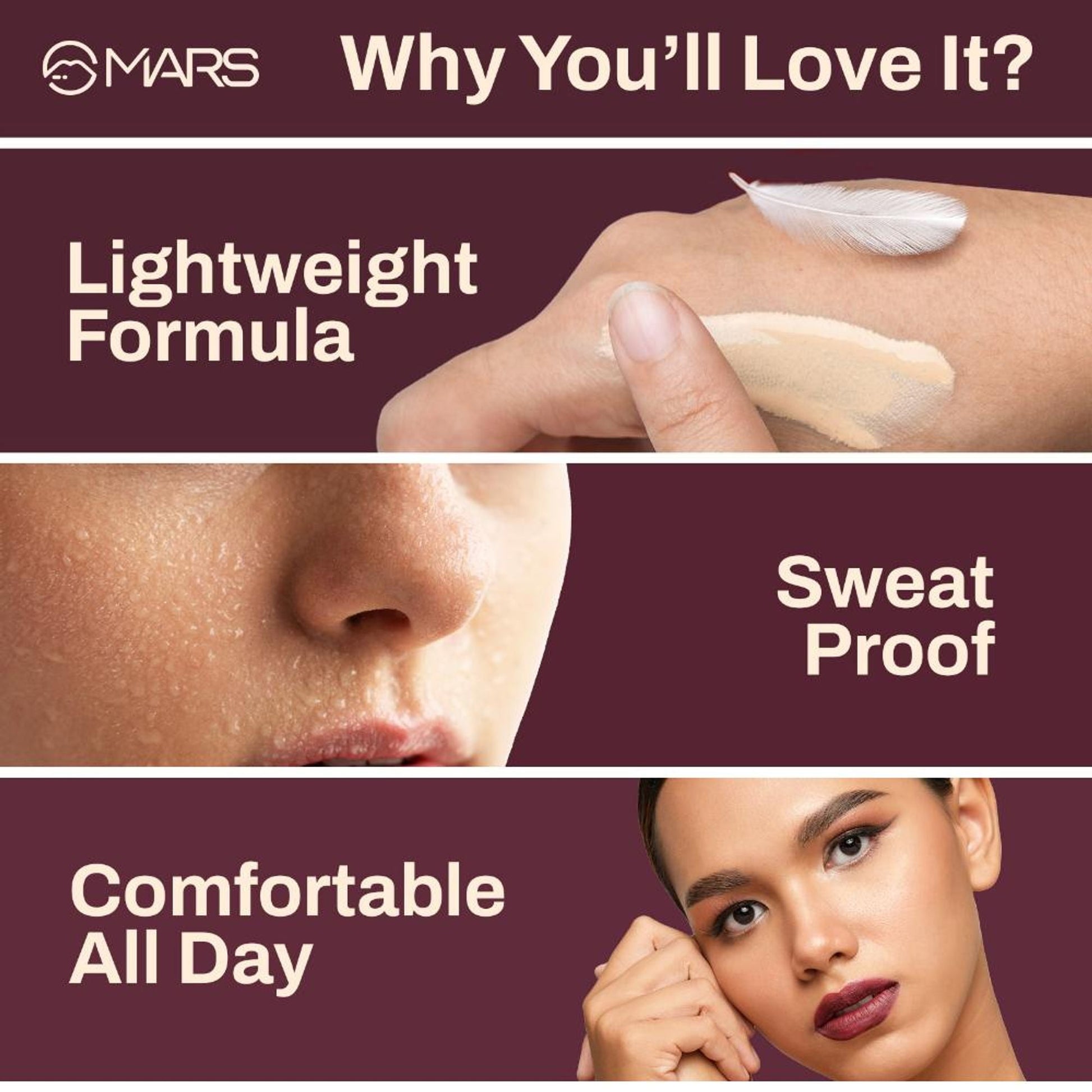 MARS Cosmetics SPF30 PA+++ Zero Blend Weightless Foundation - 07 Caramel Glow 