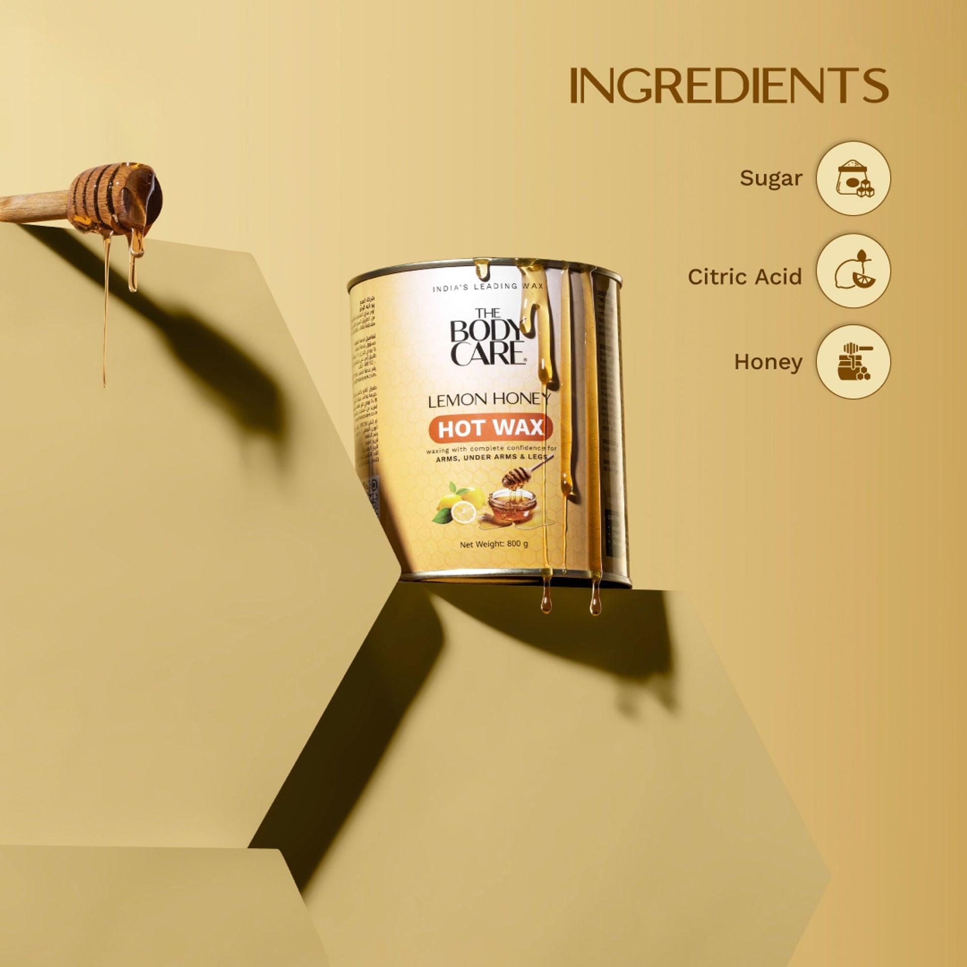 The Body Care Lemon Honey Hot Wax  Grab2Buy The Body Care Grab2Buy