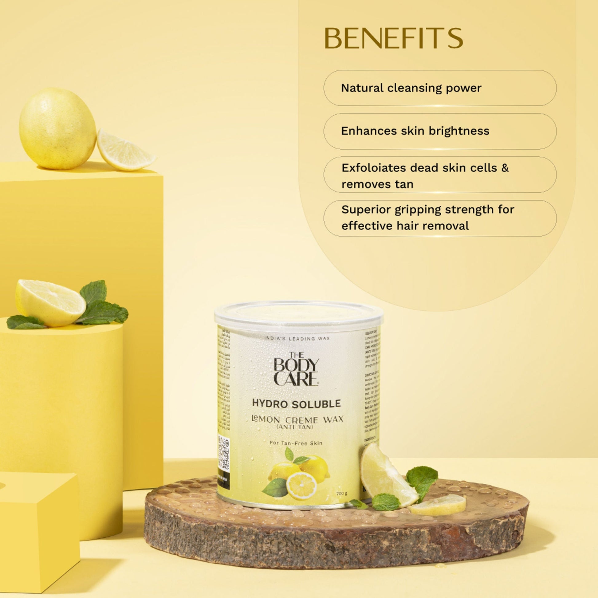 The Body Care Hydrosoluble Lemon Creme Wax (Anti-Tan)  Grab2Buy The Body Care Grab2Buy