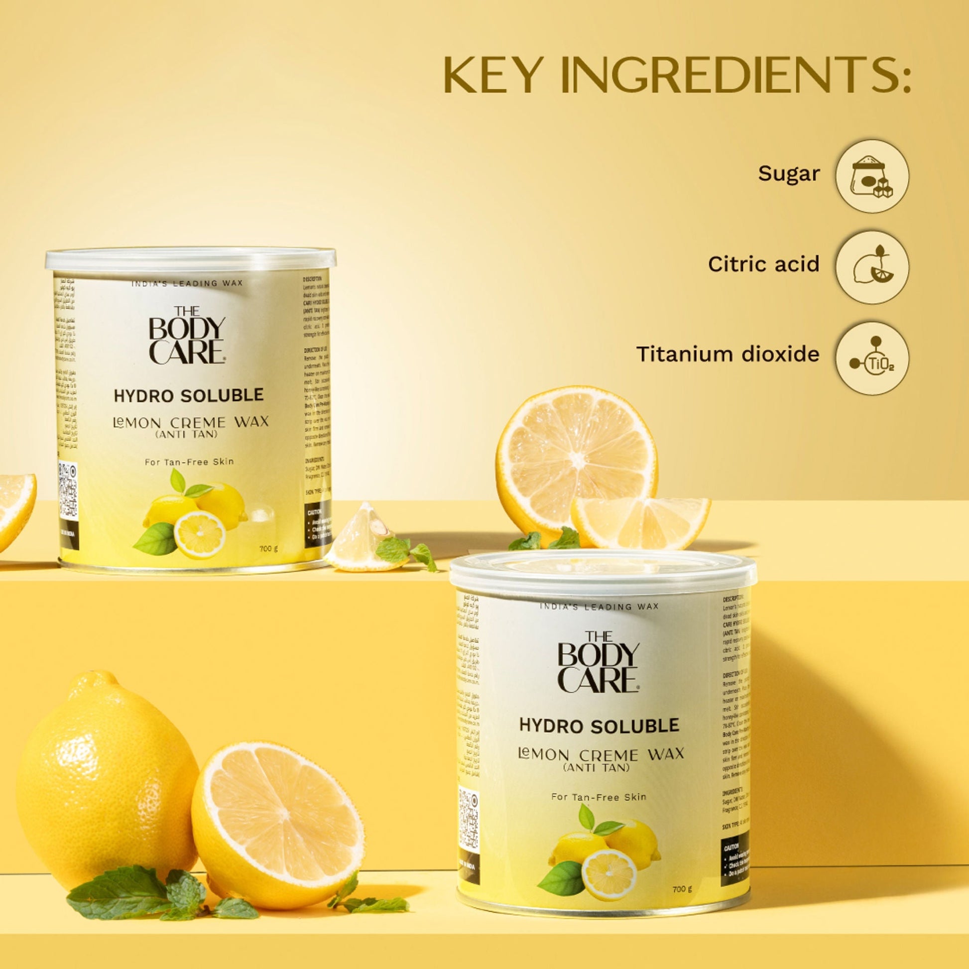 The Body Care Hydrosoluble Lemon Creme Wax (Anti-Tan)  Grab2Buy The Body Care Grab2Buy