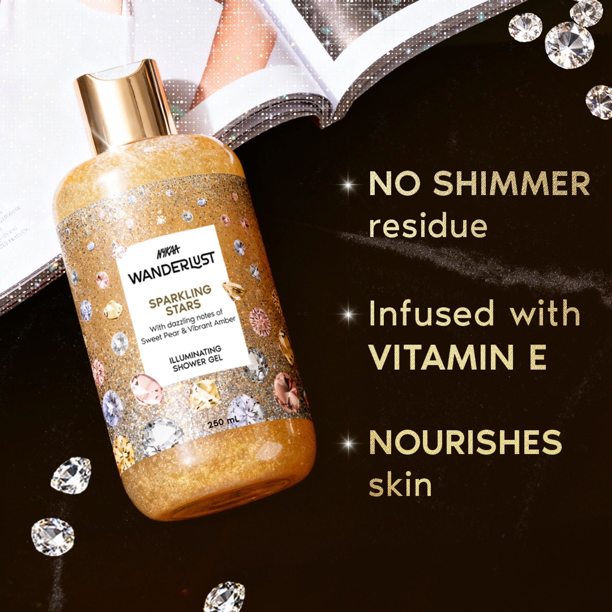 Wanderlust Shower Gels - Sparkling Stars  Grab2Buy Wanderlust Grab2Buy