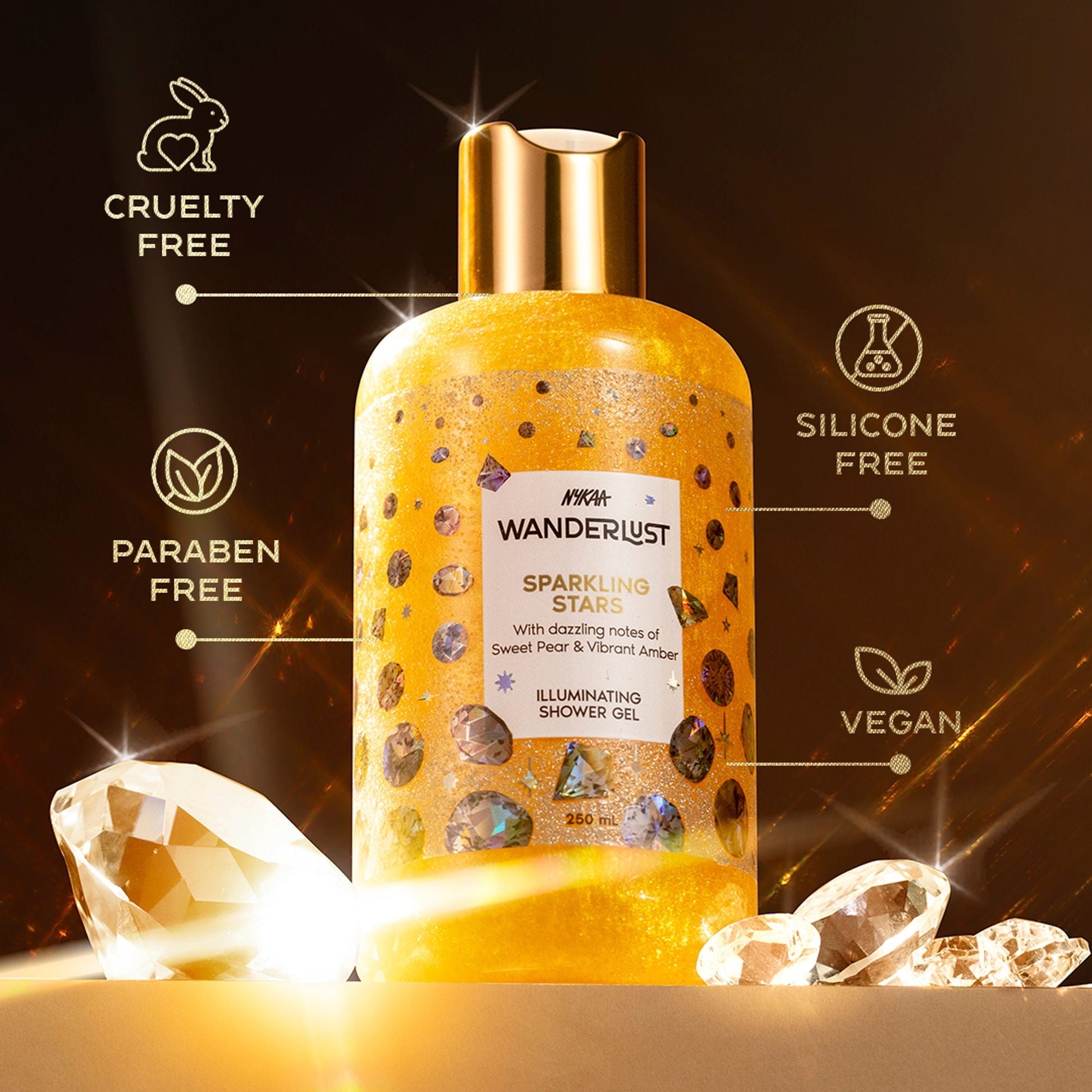 Wanderlust Shower Gels - Sparkling Stars  Grab2Buy Wanderlust Grab2Buy