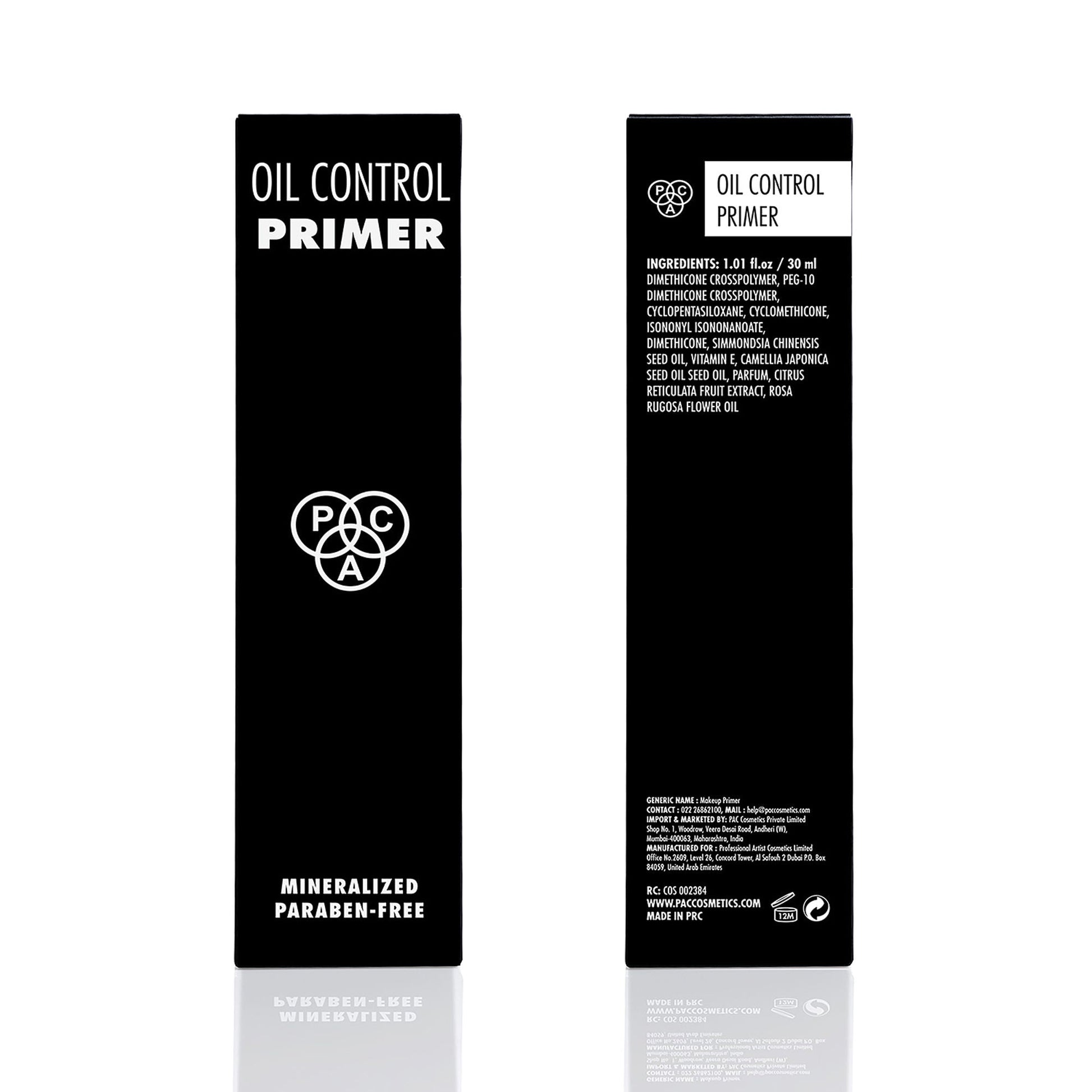 PAC Studio Oil Control Primer - Infused with 24K Gold Leaf Extracts, Controls Oil & Shine Minimizes Pores